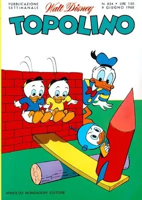 Copertina di TOPOLINO · 654 — Topolino n. 654