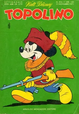 Copertina di TOPOLINO · 834 — Topolino n. 834