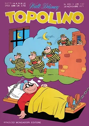 Copertina di TOPOLINO · 835 — Topolino n. 835