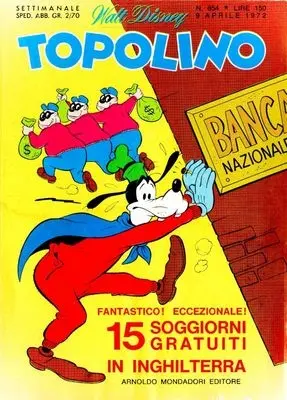 Copertina di TOPOLINO · 854 — Topolino n. 854