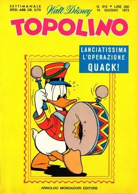 Copertina di TOPOLINO · 915 — Topolino n. 915