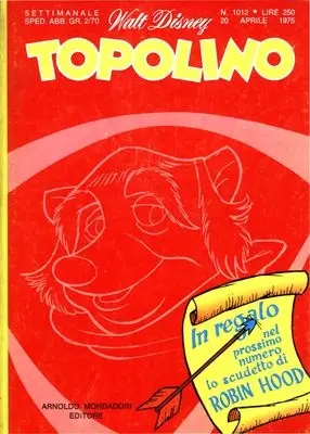 Copertina di TOPOLINO · 1012 — Topolino n. 1012