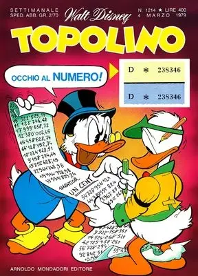 Copertina di TOPOLINO · 1214 — Topolino n. 1214