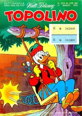 Copertina di TOPOLINO · 1215 — Topolino n. 1215