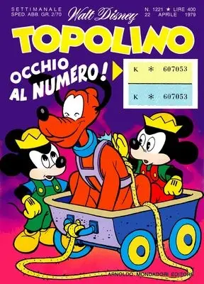 Copertina di TOPOLINO · 1221 — Topolino n. 1221