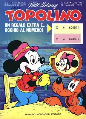 Copertina di TOPOLINO · 1225 — Topolino n. 1225