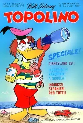 Copertina di TOPOLINO · 1285 — Topolino n. 1285