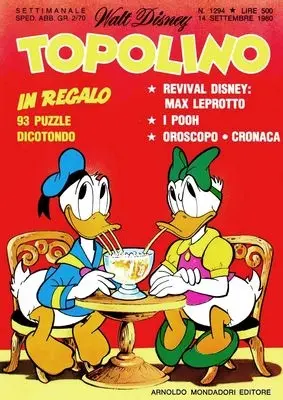 Copertina di TOPOLINO · 1294 — Topolino n. 1294