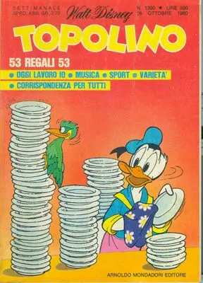 Copertina di TOPOLINO · 1300 — Topolino n. 1300