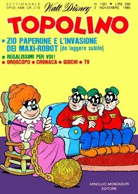 Copertina di TOPOLINO · 1301 — Topolino n. 1301