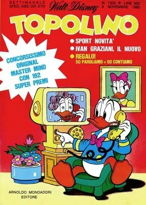 Copertina di TOPOLINO · 1302 — Topolino n. 1302