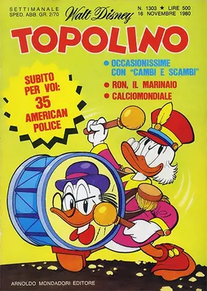 Copertina di TOPOLINO · 1303 — Topolino n. 1303