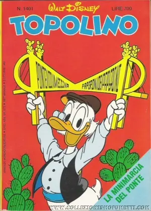 Copertina di TOPOLINO · 1401 — Topolino n. 1401