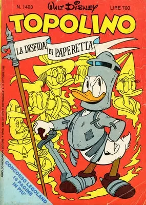 Copertina di TOPOLINO · 1403 — Topolino n. 1403