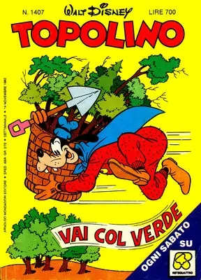 Copertina di TOPOLINO · 1407 — Topolino n. 1407