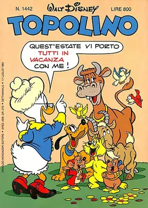 Copertina di TOPOLINO · 1442 — Topolino n. 1442