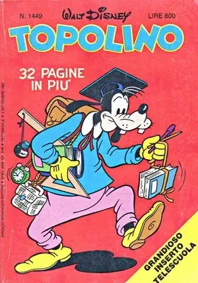 Copertina di TOPOLINO · 1449 — Topolino n. 1449