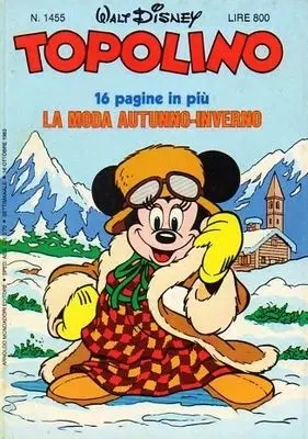 Copertina di TOPOLINO · 1455 — Topolino n. 1455