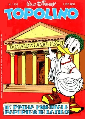 Copertina di TOPOLINO · 1457 — Topolino n. 1457