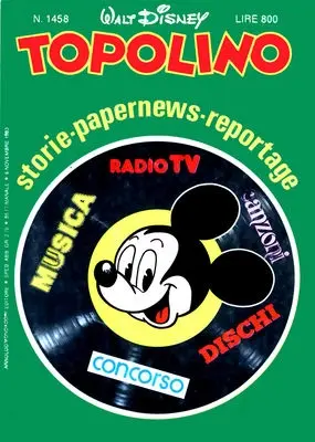 Copertina di TOPOLINO · 1458 — Topolino n. 1458