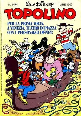 Copertina di TOPOLINO · 1474 — Topolino n. 1474