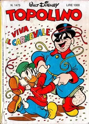 Copertina di TOPOLINO · 1475 — Topolino n. 1475