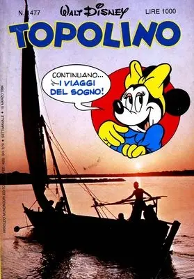 Copertina di TOPOLINO · 1477 — Topolino n. 1477