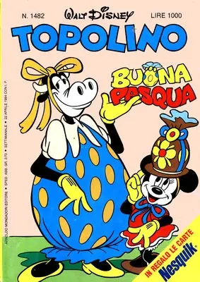 Copertina di TOPOLINO · 1482 — Topolino n. 1482