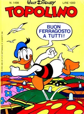 Copertina di TOPOLINO · 1498 — Topolino n. 1498