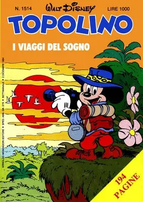 Copertina di TOPOLINO · 1514 — Topolino n. 1514