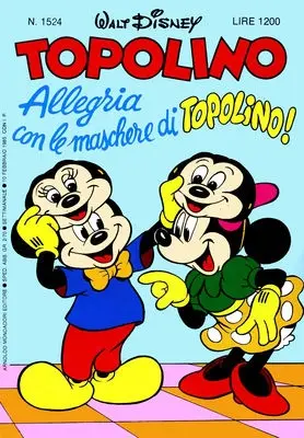 Copertina di TOPOLINO · 1524 — Topolino n. 1524