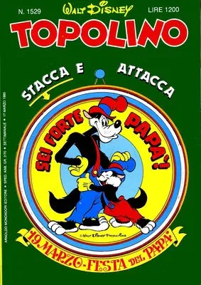 Copertina di TOPOLINO · 1529 — Topolino n. 1529