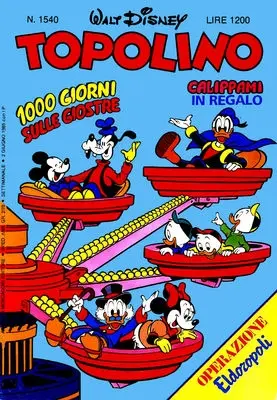 Copertina di TOPOLINO · 1540 — Topolino n. 1540
