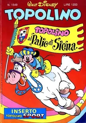 Copertina di TOPOLINO · 1549 — Topolino n. 1549