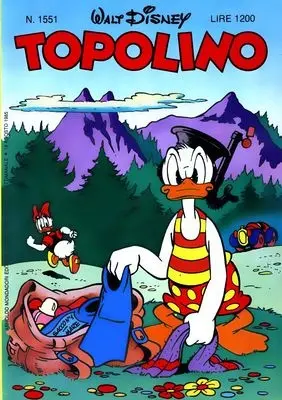 Copertina di TOPOLINO · 1551 — Topolino n. 1551