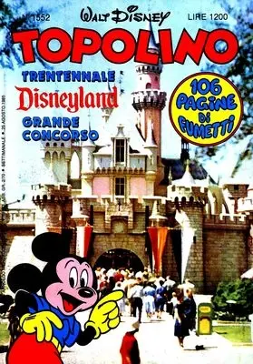 Copertina di TOPOLINO · 1552 — Topolino n. 1552