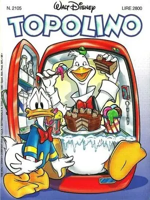 Copertina di TOPOLINO · 2105 — Topolino n. 2105