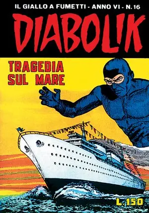 Copertina di DIABOLIK · 92 — Tragedia sul mare