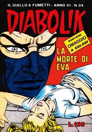 Copertina di DIABOLIK · 100 — La morte di Eva