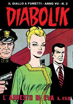 Copertina di DIABOLIK · 105 — L'arresto di Eva