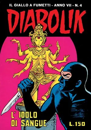 Copertina di DIABOLIK · 106 — L'idolo di sangue