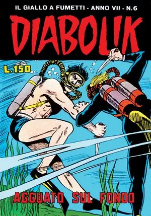 Copertina di DIABOLIK · 108 — Agguato sul fondo
