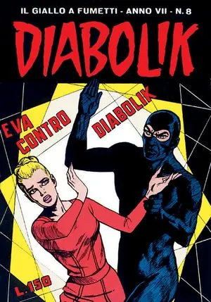 Copertina di DIABOLIK · 110 — Eva contro Diabolik