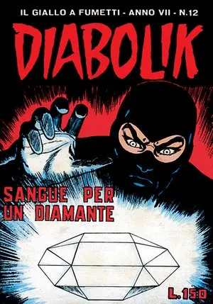 Copertina di DIABOLIK · 114 — Sangue per un diamante