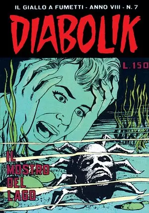 Copertina di DIABOLIK · 135 — Il mostro del lago