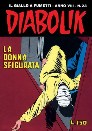 Copertina di DIABOLIK · 151 — La donna sfigurata