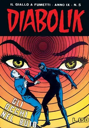 Copertina di DIABOLIK · 159 — Gli occhi nel buio