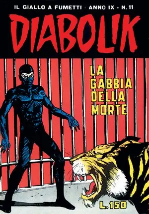 Copertina di DIABOLIK · 165 — La gabbia della morte