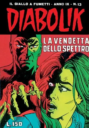 Copertina di DIABOLIK · 167 — La vendetta dello spettro