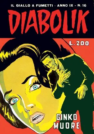Copertina di DIABOLIK · 170 — Ginko muore